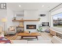 737 Patterson Avenue Unit# 2, Kelowna, BC  - Indoor Photo Showing Living Room With Fireplace 