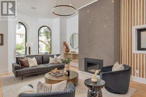 43 Rusholme Road, Toronto (Little Portugal), ON - Indoor Photo Showing Living Room With Fireplace