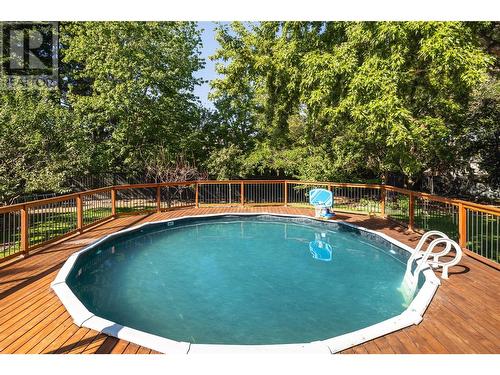 4796 Redridge Road, Kelowna, BC - Outdoor With Above Ground Pool With Backyard