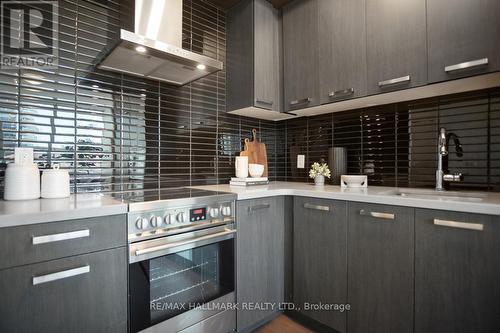 S216 - 120 Bayview Avenue, Toronto (Waterfront Communities), ON - Indoor Photo Showing Kitchen With Upgraded Kitchen