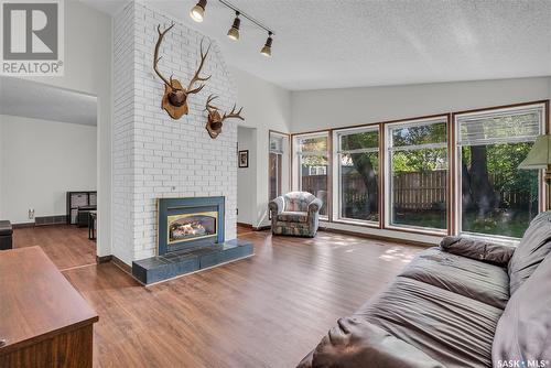 122 Meglund Place, Saskatoon, SK - Indoor Photo Showing Living Room With Fireplace