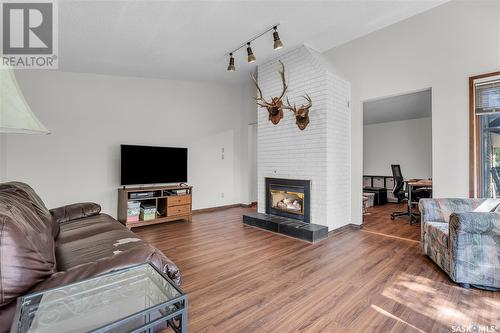 122 Meglund Place, Saskatoon, SK - Indoor Photo Showing Living Room With Fireplace