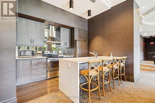 202 - 3563 Lake Shore Boulevard W, Toronto (Long Branch), ON - Indoor Photo Showing Kitchen With Stainless Steel Kitchen With Upgraded Kitchen