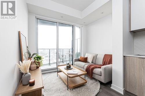 3301 - 36 Zorra Street, Toronto, ON - Indoor Photo Showing Living Room