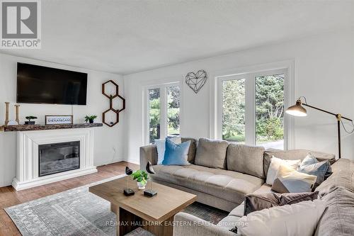 107 Pirates Glen Drive, Galway-Cavendish And Harvey, ON - Indoor Photo Showing Living Room With Fireplace