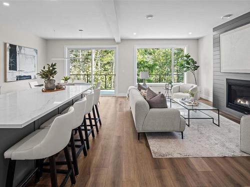 1524 Marble Pl, Langford, BC - Indoor Photo Showing Living Room With Fireplace