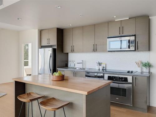 201-391 Tyee Rd, Victoria, BC - Indoor Photo Showing Kitchen