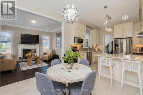 159 Morningside Drive, Halton Hills (Georgetown), ON - Indoor Photo Showing Dining Room With Fireplace