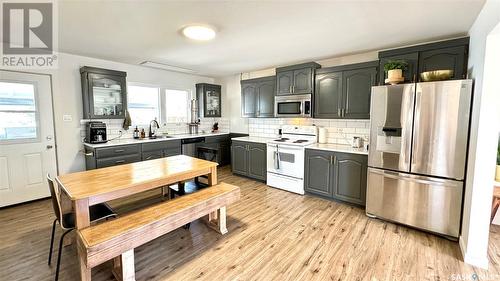 229 Hearn Street, Outlook, SK - Indoor Photo Showing Kitchen With Stainless Steel Kitchen With Double Sink