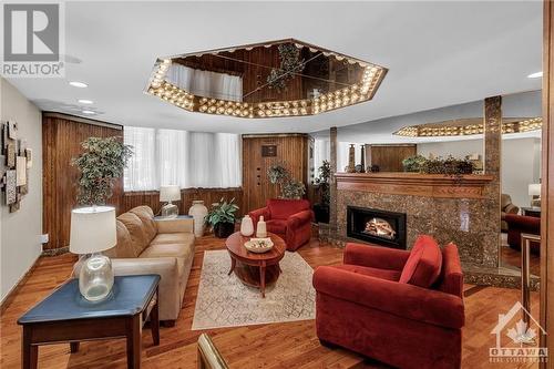 2871 Richmond Road Unit#1112, Ottawa, ON - Indoor Photo Showing Living Room With Fireplace