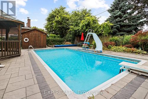 93 Clements Road E, Ajax (South East), ON - Outdoor With In Ground Pool With Backyard