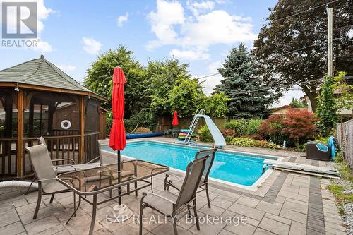 93 Clements Road E, Ajax (South East), ON - Outdoor With In Ground Pool With Deck Patio Veranda