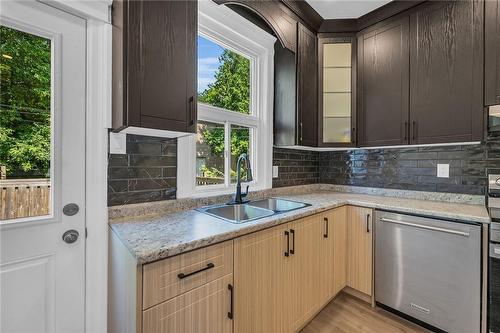 55 Douglas Avenue, Hamilton, ON - Indoor Photo Showing Kitchen With Double Sink