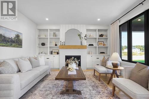 48 Allister Drive, Middlesex Centre (Kilworth), ON - Indoor Photo Showing Living Room With Fireplace