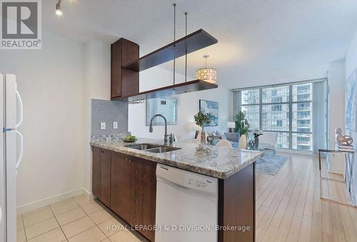 3702 - 35 Mariner Terrace, Toronto, ON - Indoor Photo Showing Kitchen With Double Sink