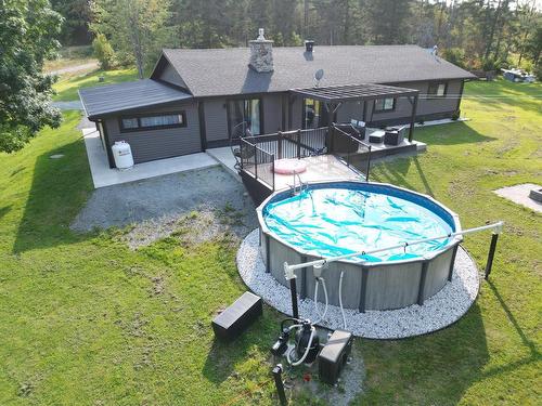 Aerial photo - 865 Ch. Sacré-Coeur E., Adstock, QC - Outdoor With Above Ground Pool