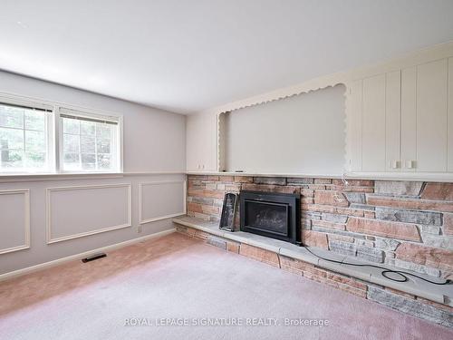 1441 Clarkson Rd N, Mississauga, ON - Indoor Photo Showing Other Room With Fireplace