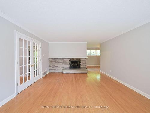 1441 Clarkson Rd N, Mississauga, ON - Indoor Photo Showing Other Room With Fireplace