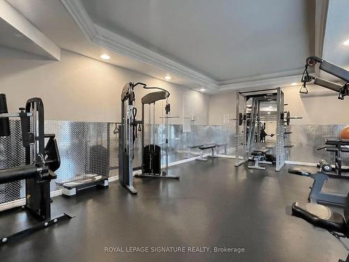 1401-155 Hillcrest Ave, Mississauga, ON - Indoor Photo Showing Gym Room