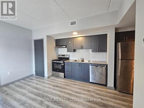 H505 - 275 Larch Street, Waterloo, ON - Indoor Photo Showing Kitchen With Stainless Steel Kitchen With Double Sink