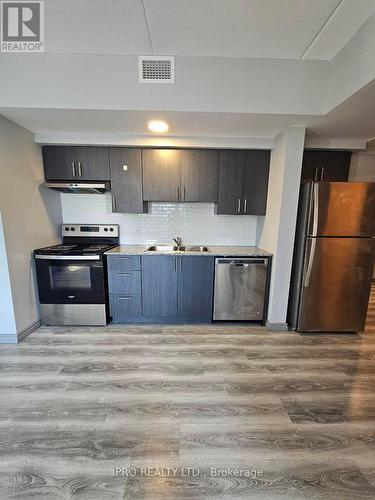 H505 - 275 Larch Street, Waterloo, ON - Indoor Photo Showing Kitchen With Stainless Steel Kitchen With Double Sink