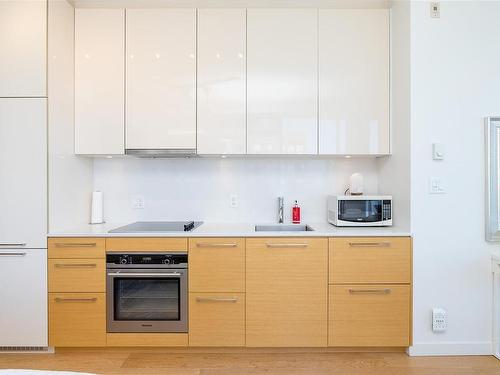 212B-456 Pandora Ave, Victoria, BC - Indoor Photo Showing Kitchen