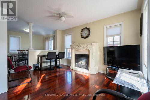 41 Fallstar Crescent, Brampton (Fletcher'S Meadow), ON - Indoor Photo Showing Living Room With Fireplace