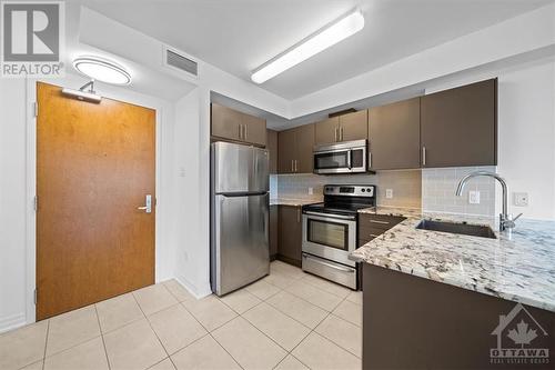 195 Besserer Street Unit#1103, Ottawa, ON - Indoor Photo Showing Kitchen With Upgraded Kitchen