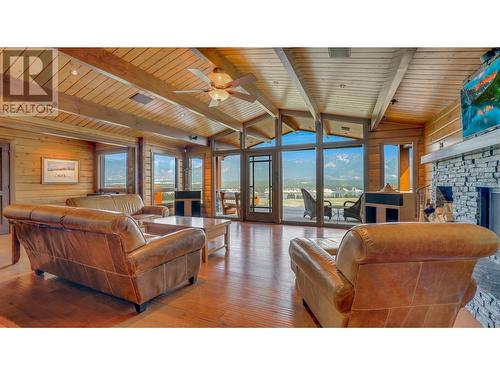 2175 Westside  Road, Invermere, BC - Indoor Photo Showing Living Room With Fireplace