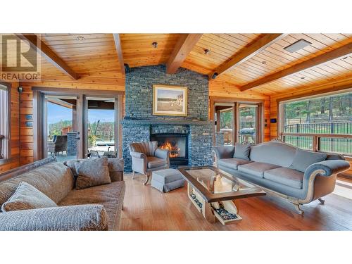 2175 Westside  Road, Invermere, BC - Indoor Photo Showing Living Room With Fireplace