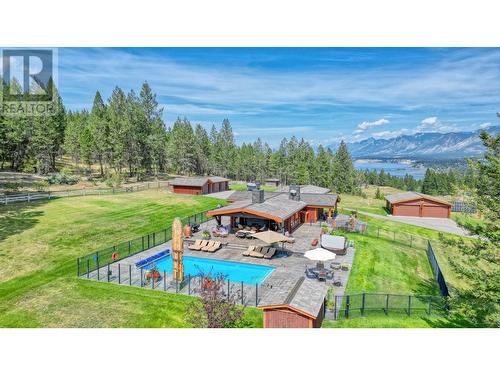 2175 Westside  Road, Invermere, BC - Outdoor With In Ground Pool With View