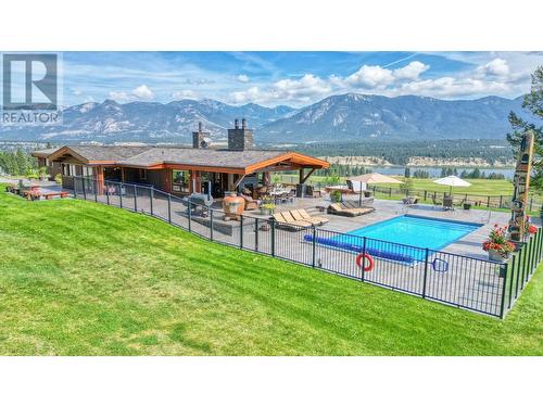 2175 Westside  Road, Invermere, BC - Outdoor With In Ground Pool With View