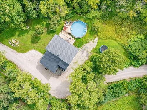 Aerial photo - 250 Rue De La Station, Neuville, QC - Outdoor With Above Ground Pool With View