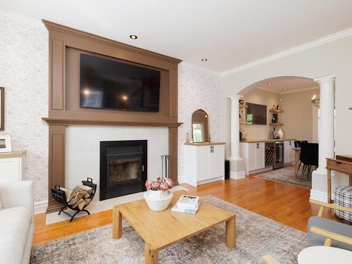 Salon - 71 Boul. De Fontainebleau, Blainville, QC - Indoor Photo Showing Living Room With Fireplace