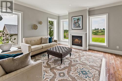 5038 Thornton Road N, Oshawa, ON - Indoor Photo Showing Living Room With Fireplace