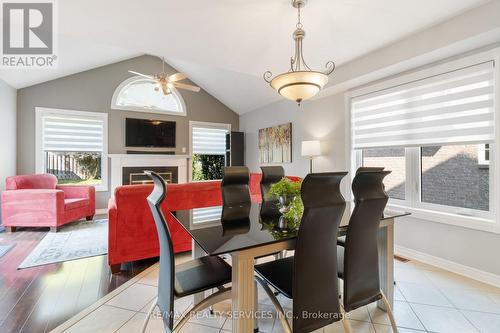 10 Oak Gardens Court, Brampton (Sandringham-Wellington), ON - Indoor Photo Showing Dining Room With Fireplace