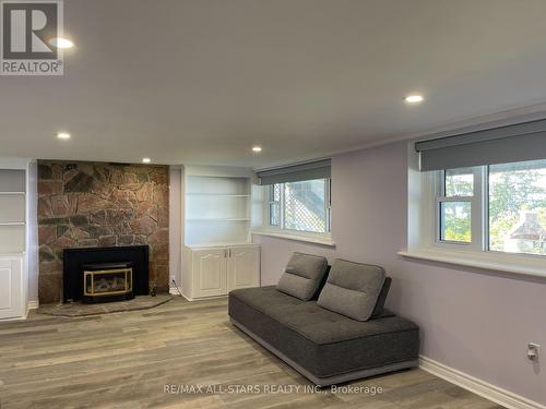 832 Cedar Glen Road, Kawartha Lakes, ON - Indoor Photo Showing Living Room With Fireplace