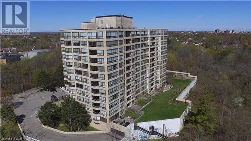 Aerial from the south. - 3 Towering Heights Boulevard Unit# 303, St. Catharines, ON - Outdoor