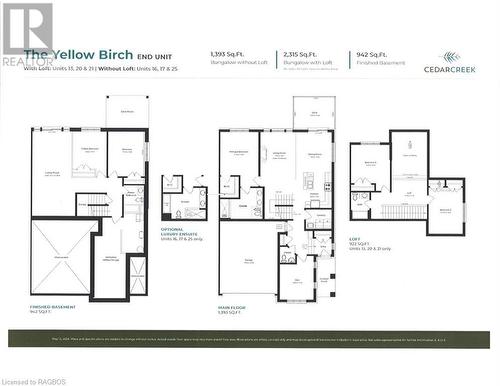 The Yellow Birch Model -No Loft-End Unit - 14 Cedar Creek Private Unit# 25, Saugeen Shores, ON - Other