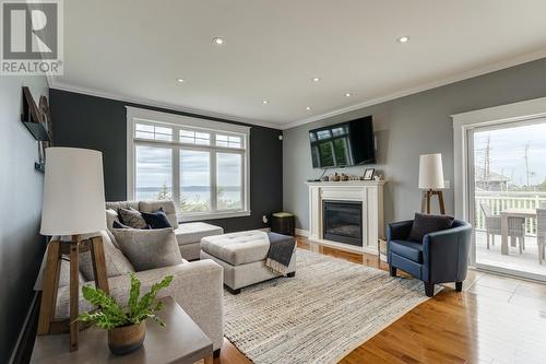 5 Honeysuckle Hill, St Phillips, NL - Indoor Photo Showing Living Room With Fireplace