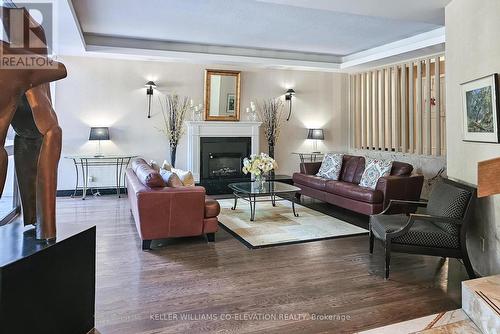 1219 - 1333 Bloor Street, Mississauga (Applewood), ON - Indoor Photo Showing Living Room With Fireplace