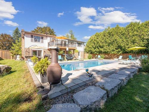 5 Birch St, Orangeville, ON - Outdoor With In Ground Pool With Deck Patio Veranda