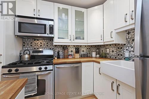 9 Berkshire Avenue, Toronto (South Riverdale), ON - Indoor Photo Showing Kitchen With Double Sink