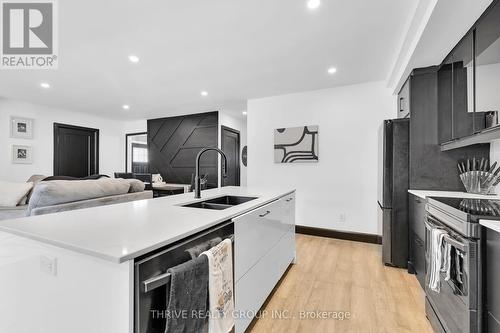 59 Patience Crescent, London, ON - Indoor Photo Showing Kitchen With Stainless Steel Kitchen With Double Sink With Upgraded Kitchen