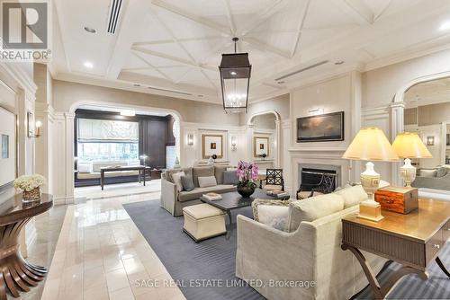 806 - 25 Scrivener Square, Toronto (Rosedale-Moore Park), ON - Indoor Photo Showing Living Room With Fireplace