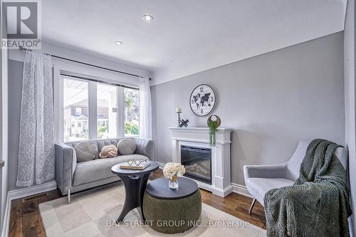 25 Yarrow Road, Toronto (Keelesdale-Eglinton West), ON - Indoor Photo Showing Living Room With Fireplace