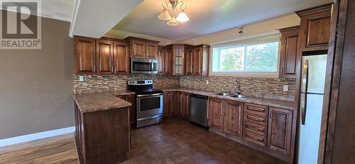 250 Main Street, Burin, NL - Indoor Photo Showing Kitchen With Stainless Steel Kitchen With Double Sink