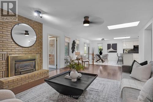 99 Midale Road, London, ON - Indoor Photo Showing Living Room With Fireplace