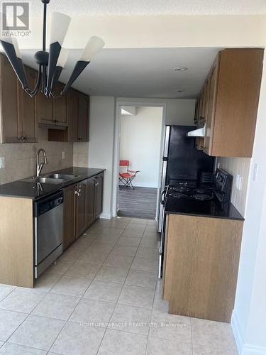 1402 - 9 George Street E, Brampton, ON - Indoor Photo Showing Kitchen With Double Sink