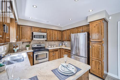 3380 Cider Mill Place, Mississauga, ON - Indoor Photo Showing Kitchen With Double Sink